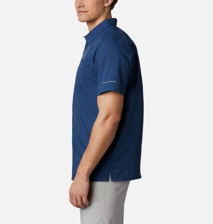 Camisas Columbia PFG Slack Tide™ Camp Shirt Masculino Azul Marinho Portugal | 140602-WWUS