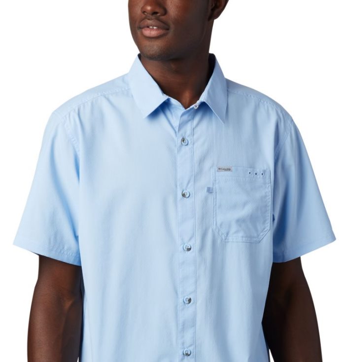 Camisas Columbia PFG Slack Tide™ Camp Shirt Masculino Azuis Escuro Portugal | 190783-8TUK