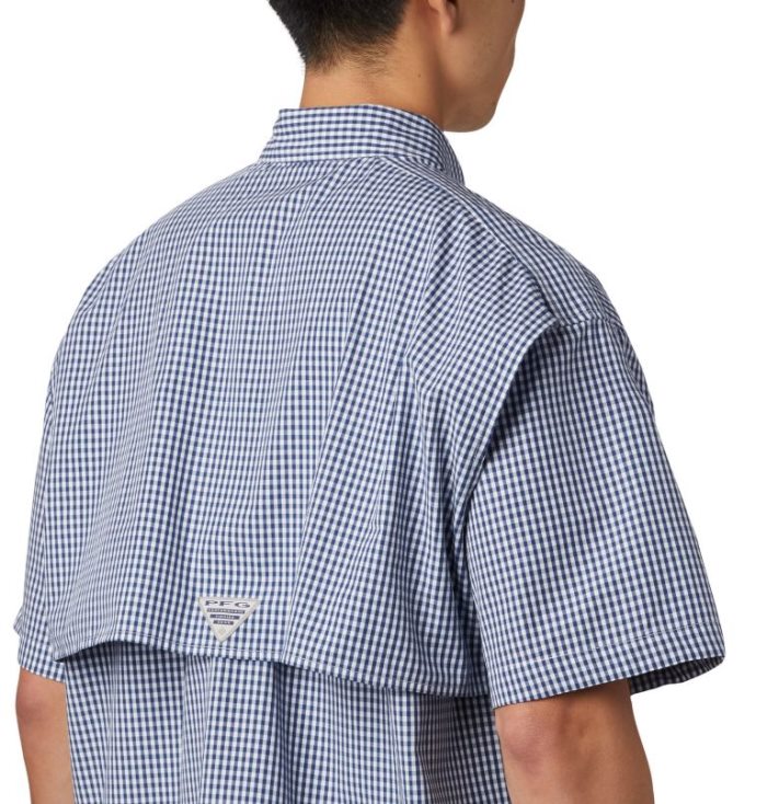 Camisas Columbia PFG Super Bonehead Classicos™ Curta Sleeve Shirt Masculino Azul Marinho Portugal | 129049-1IS7