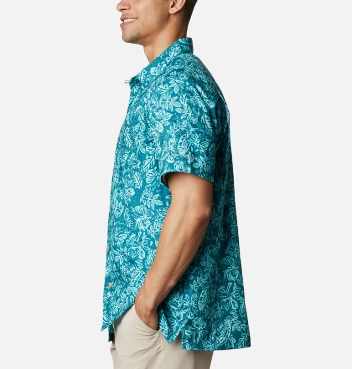 Camisas Columbia PFG Super Slack Tide™ Camp Shirt Masculino Azuis Portugal | 150731-F7OI