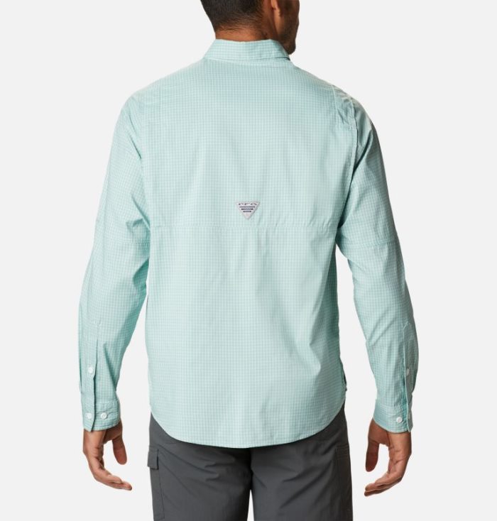 Camisas Columbia PFG Super Tamiami™ Long Sleeve Shirt Masculino Luz Turquesa Portugal | 128155-M2IK