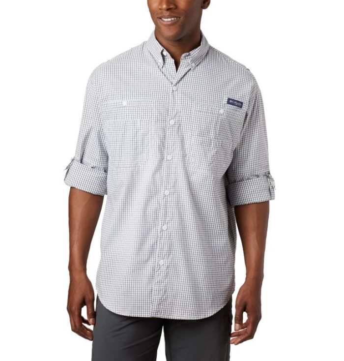 Camisas Columbia PFG Super Tamiami™ Long Sleeve Shirt Masculino Pretas Portugal | 162634-KGNJ