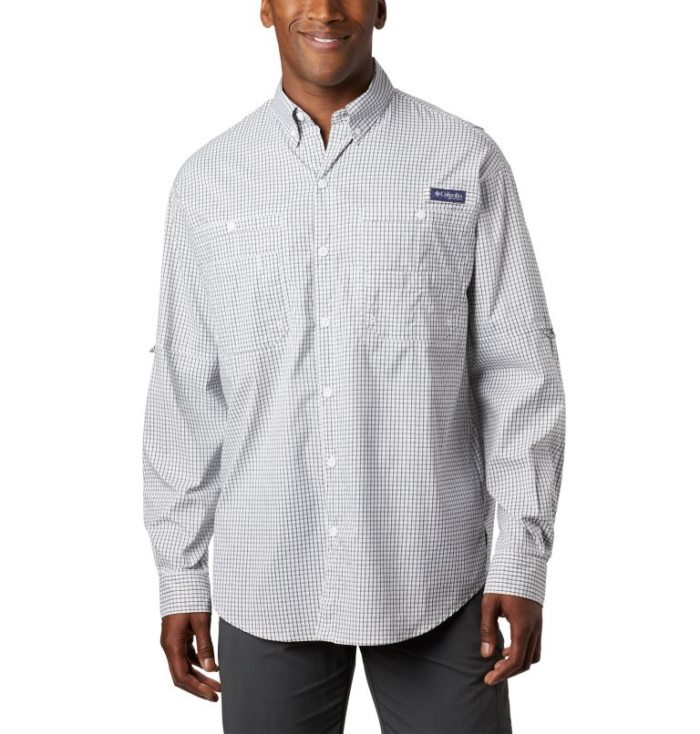 Camisas Columbia PFG Super Tamiami™ Long Sleeve Shirt Masculino Pretas Portugal | 162634-KGNJ