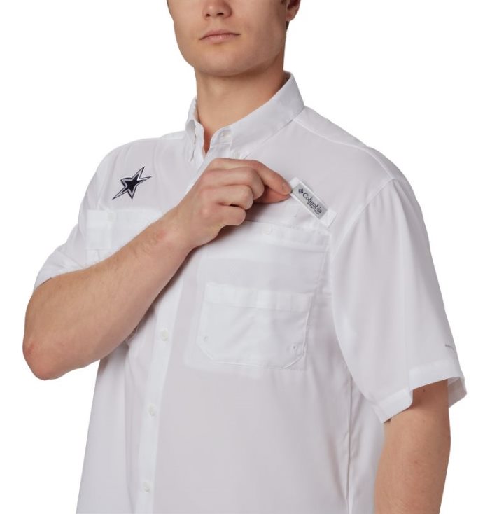 Camisas Columbia PFG Tamiami™ Curta Sleeve Shirt Masculino Branco Portugal | 132319-J4CF