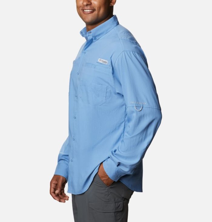 Camisas Columbia PFG Tamiami™ II Long Sleeve Shirt Masculino Azuis Escuro Portugal | 105968-HCLF