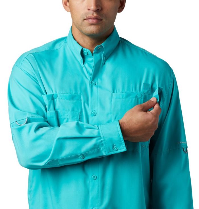 Camisas Columbia PFG Tamiami™ II Long Sleeve Shirt Masculino Luz Turquesa Portugal | 120331-IY98