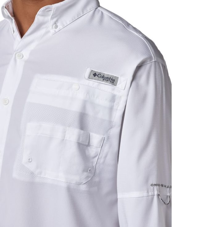 Camisas Columbia PFG Tamiami™ II Long Sleeve Shirt Masculino Branco Portugal | 127226-N0EW