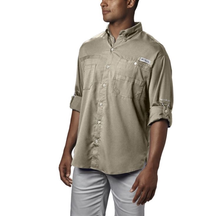 Camisas Columbia PFG Tamiami™ II Long Sleeve Shirt Masculino Bege Portugal | 152287-A3V4