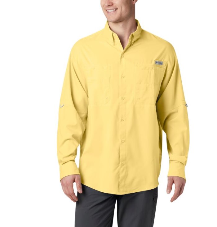 Camisas Columbia PFG Tamiami™ II Long Sleeve Shirt Masculino Amarelas Portugal | 152686-WW33