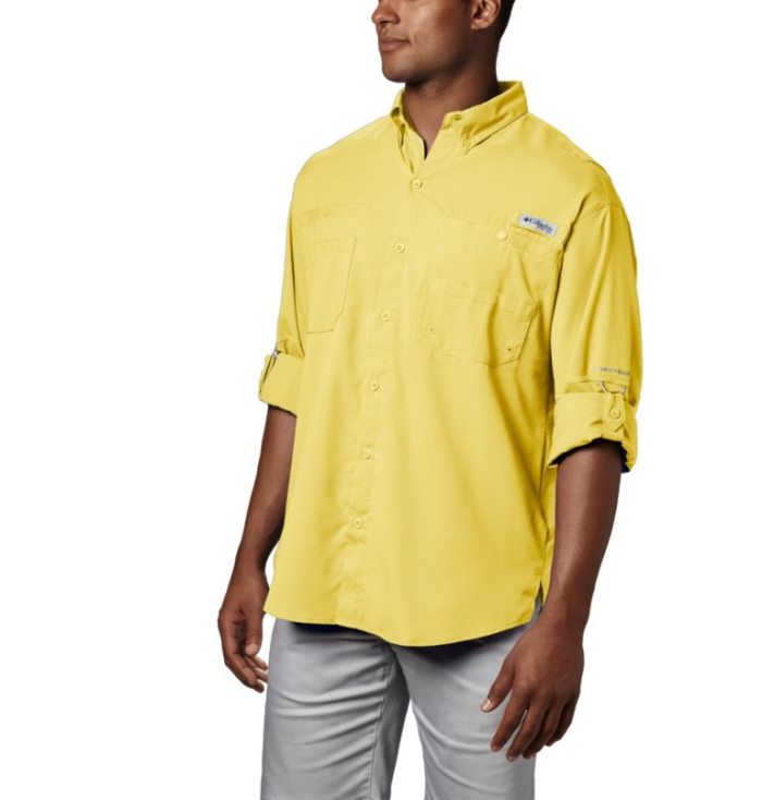 Camisas Columbia PFG Tamiami™ II Long Sleeve Shirt Masculino Amarelas Portugal | 161650-R0IZ