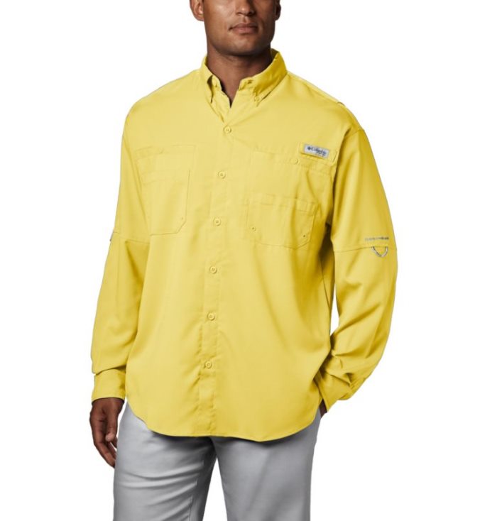 Camisas Columbia PFG Tamiami™ II Long Sleeve Shirt Masculino Amarelas Portugal | 161650-R0IZ