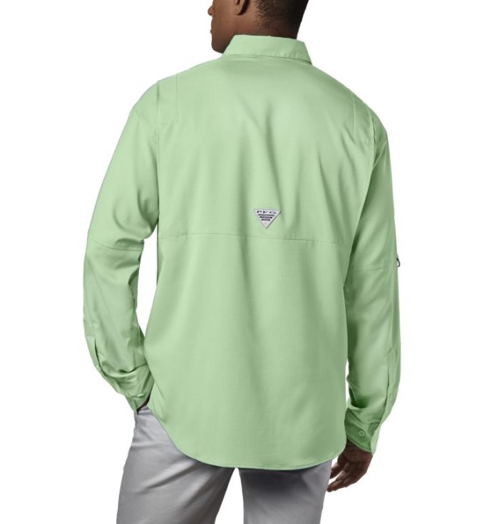 Camisas Columbia PFG Tamiami™ II Long Sleeve Shirt Masculino Luz Verdes Portugal | 197637-06LS