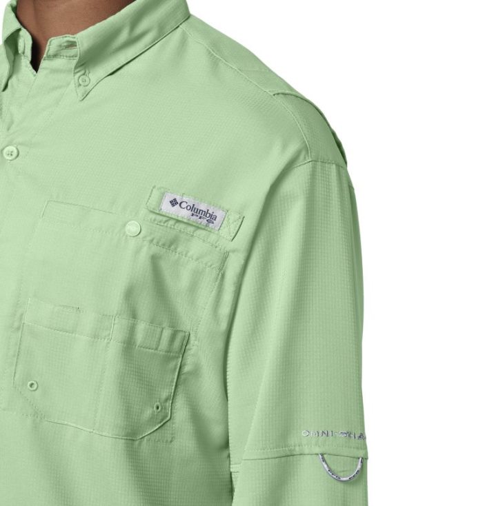 Camisas Columbia PFG Tamiami™ II Long Sleeve Shirt Masculino Luz Verdes Portugal | 197637-06LS