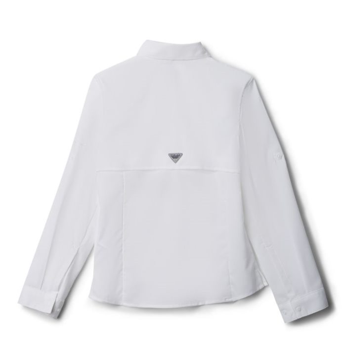 Camisas Columbia PFG Tamiami™ Long Sleeve Shirt Criança Branco Portugal | 119787-QJMT