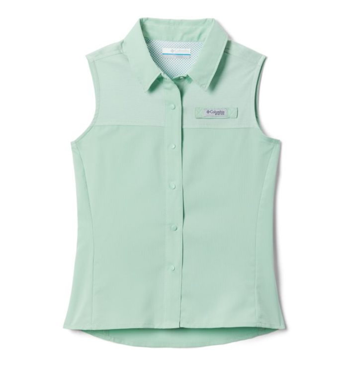 Camisas Columbia PFG Tamiami™ Sem Manga Shirt Criança Menta Portugal | 140903-F6IA