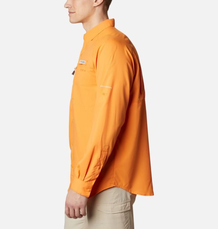 Camisas Columbia PFG Terminal Tackle™ Long Sleeve Woven Shirt Masculino Laranja Portugal | 151314-AFV6