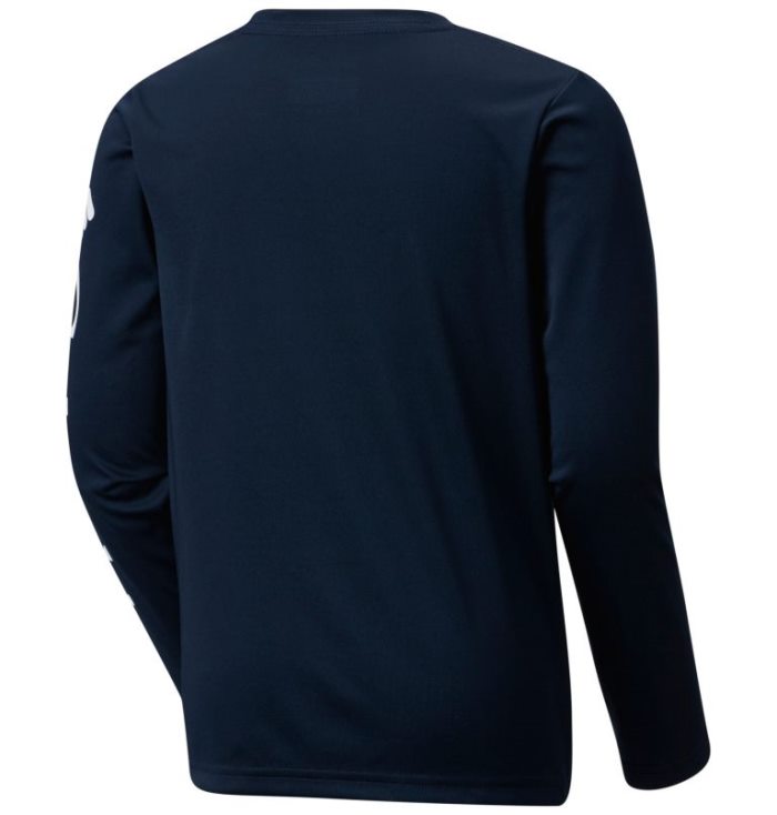 Camisas Columbia PFG Terminal Tackle™ Long Sleeve Tee Criança Azul Marinho Portugal | 190266-9MUQ