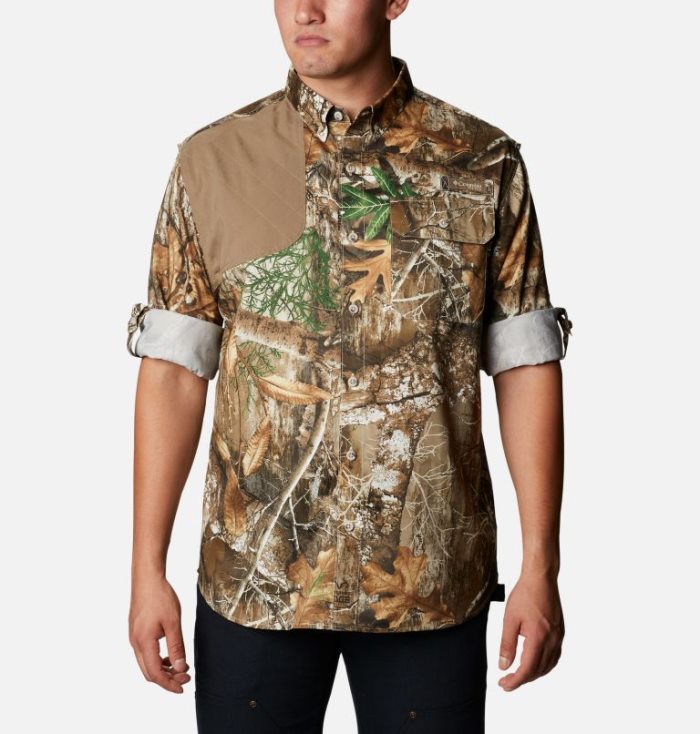 Camisas Columbia PHG Blood and Guts™ Shooting Shirt Masculino Camufladas Portugal | 118336-Y0JB