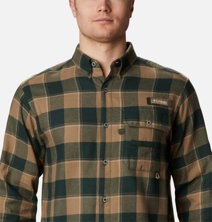 Camisas Columbia PHG Sharptail™ Flannel Masculino Verdes Portugal | 178861-6SRZ