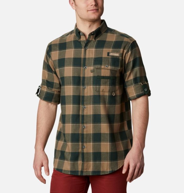 Camisas Columbia PHG Sharptail™ Flannel Masculino Verdes Portugal | 178861-6SRZ