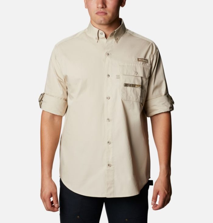 Camisas Columbia PHG Sharptail™ Long Sleeve Shirt Masculino Bege Portugal | 114391-KB1U