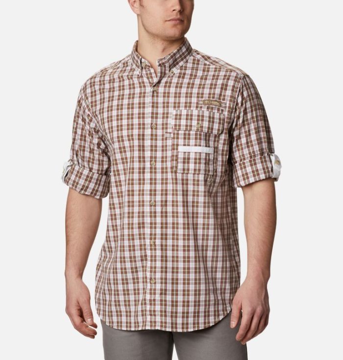 Camisas Columbia PHG Super Sharptail™ Long Sleeve Shirt Masculino Vermelhas Portugal | 174663-BUJW