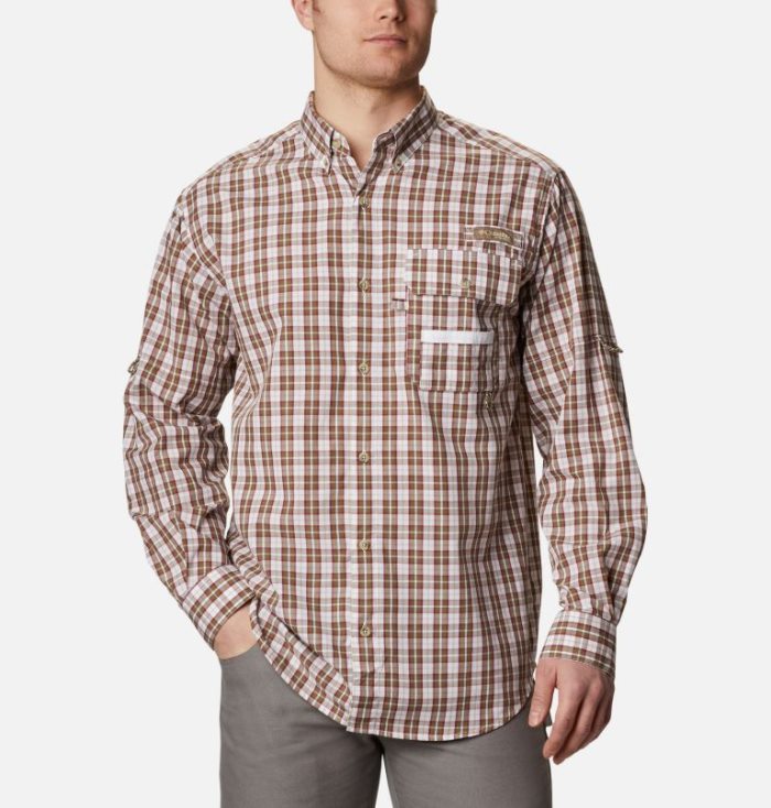 Camisas Columbia PHG Super Sharptail™ Long Sleeve Shirt Masculino Vermelhas Portugal | 174663-BUJW