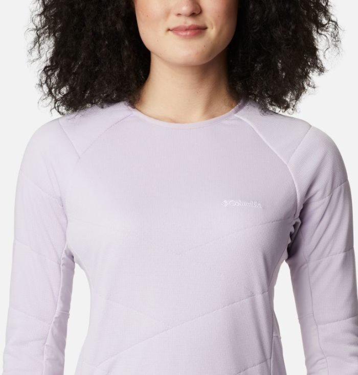 Camisas Columbia Parkdale Point™ Insulated Crew Shirt Feminino Luz Roxo Portugal | 103761-XXRG