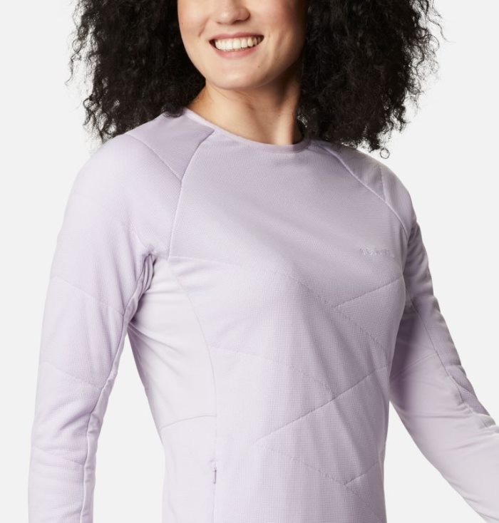 Camisas Columbia Parkdale Point™ Insulated Crew Shirt Feminino Luz Roxo Portugal | 103761-XXRG