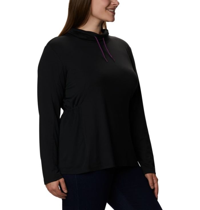 Camisas Columbia Piney Ridge™ Long Sleeve Knit Shirt Feminino Pretas Portugal | 103821-WH6U