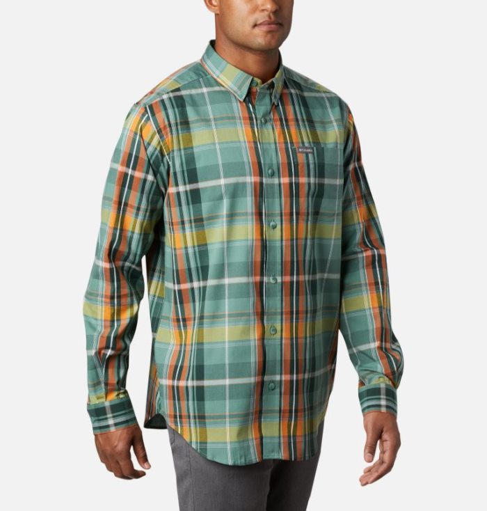 Camisas Columbia Rapid Rivers™ II Long Sleeve Shirt Masculino Verdes Portugal | 192372-GURI