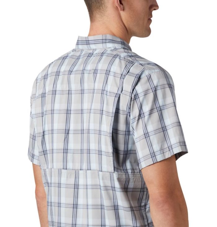 Camisas Columbia Silver Ridge Lite Plaid™ Curta Sleeve Masculino Cinzentas Portugal | 102955-2MY1