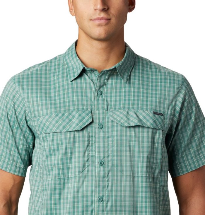 Camisas Columbia Silver Ridge Lite Plaid™ Curta Sleeve Masculino Verdes Portugal | 176364-BUBD