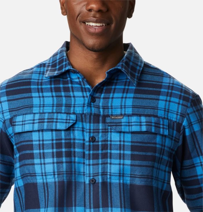 Camisas Columbia Silver Ridge™ 2.0 Flannel Shirt Masculino Azul Marinho Portugal | 102546-4UNQ