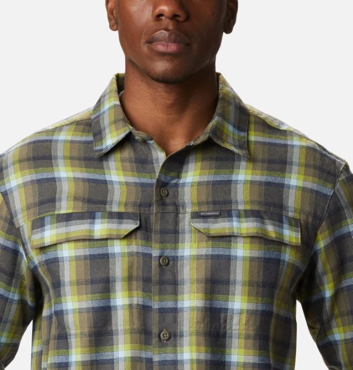 Camisas Columbia Silver Ridge™ 2.0 Flannel Shirt Masculino Verdes Amarelas Portugal | 153698-1OLJ