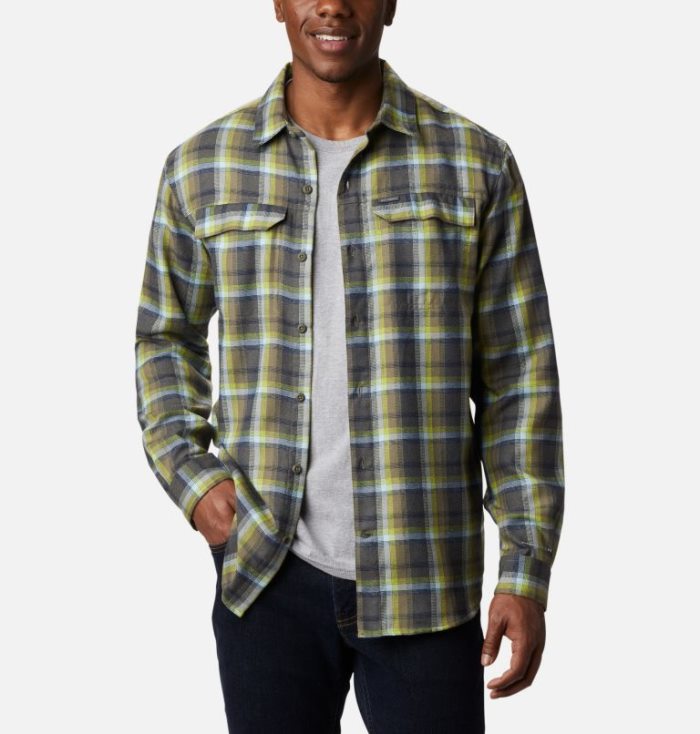 Camisas Columbia Silver Ridge™ 2.0 Flannel Shirt Masculino Verdes Amarelas Portugal | 153698-1OLJ