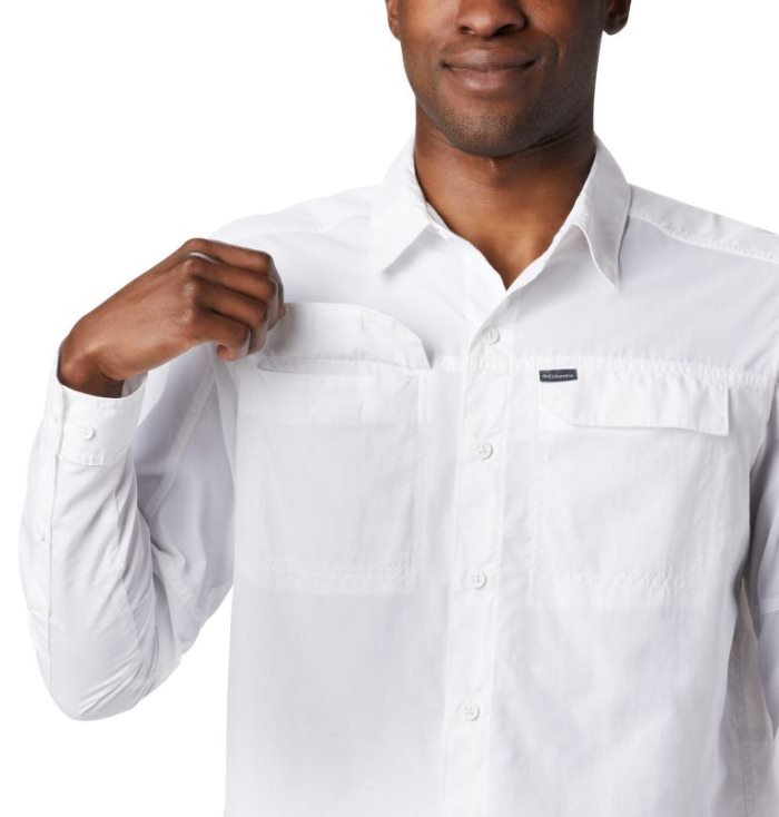 Camisas Columbia Silver Ridge™ 2.0 Long Sleeve Shirt Masculino Branco Portugal | 102268-SBCF