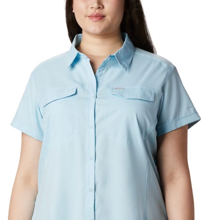 Camisas Columbia Silver Ridge™ Lite Curta Sleeve Feminino Azuis Portugal | 174771-508B