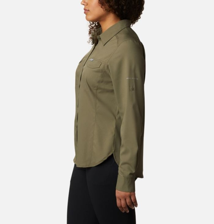 Camisas Columbia Silver Ridge™ Lite Long Sleeve Feminino Verdes Portugal | 132487-0JB0