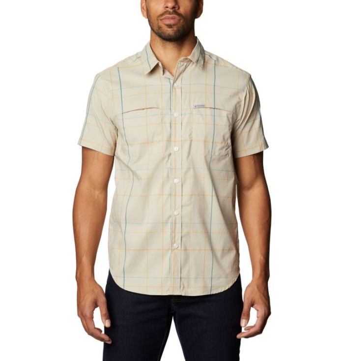 Camisas Columbia Thirty Mile Ledge™ Curta Sleeve Shirt Masculino Bege Portugal | 186648-T80T