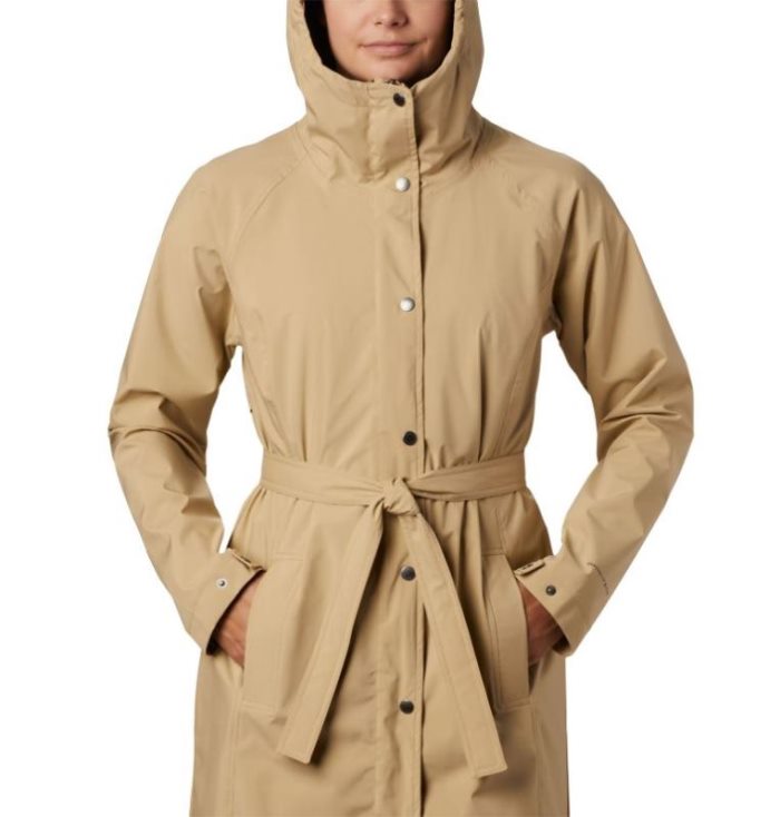 Jaqueta Casual Columbia Here And There™ Long Trench Jaqueta Feminino Marrom Portugal | 188381-R3QM