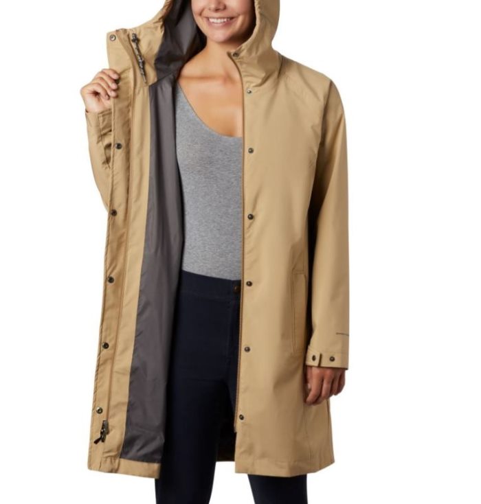 Jaqueta Casual Columbia Here And There™ Long Trench Jaqueta Feminino Marrom Portugal | 188381-R3QM