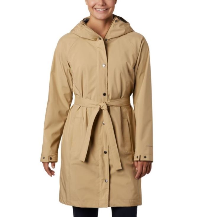 Jaqueta Casual Columbia Here And There™ Long Trench Jaqueta Feminino Marrom Portugal | 188381-R3QM