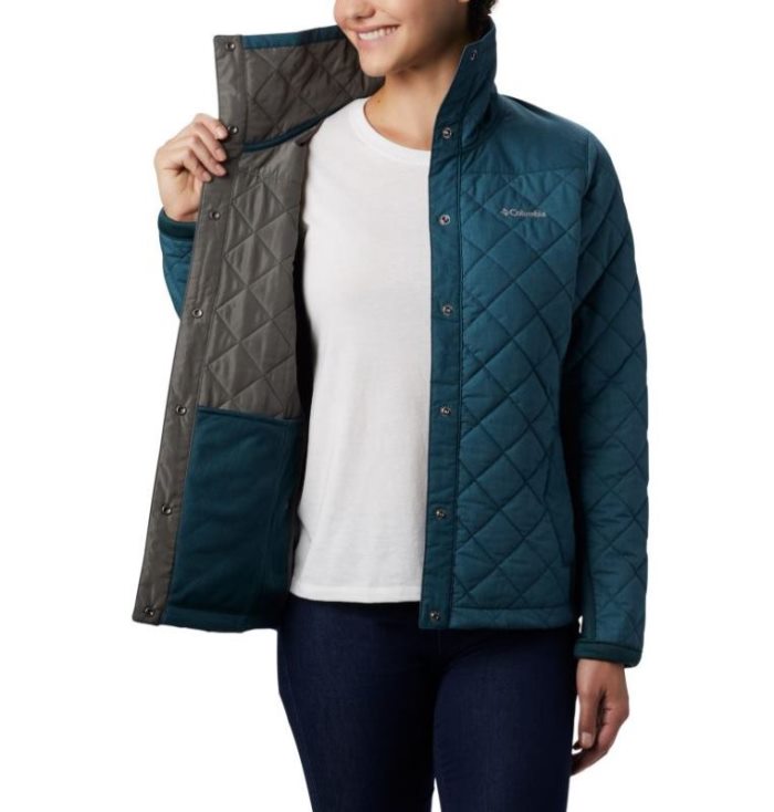 Jaqueta Casual Columbia Pilsner Peak™ Jaqueta Feminino Verdes Escuro Portugal | 113539-VIZ0