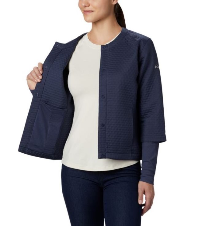 Jaqueta Casual Columbia Place To Place™ Jaqueta Feminino Azuis Escuro Portugal | 165952-C7HK