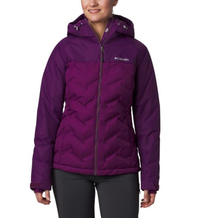 Jaqueta Columbia Grand Trek™ Down Encapuzado Jaqueta Feminino Roxo Portugal | 147730-NI9E