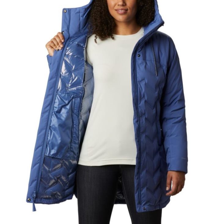 Jaqueta Columbia Mountain Croo™ Long Jaqueta Feminino Azul Marinho Azuis Portugal | 126581-OLP9