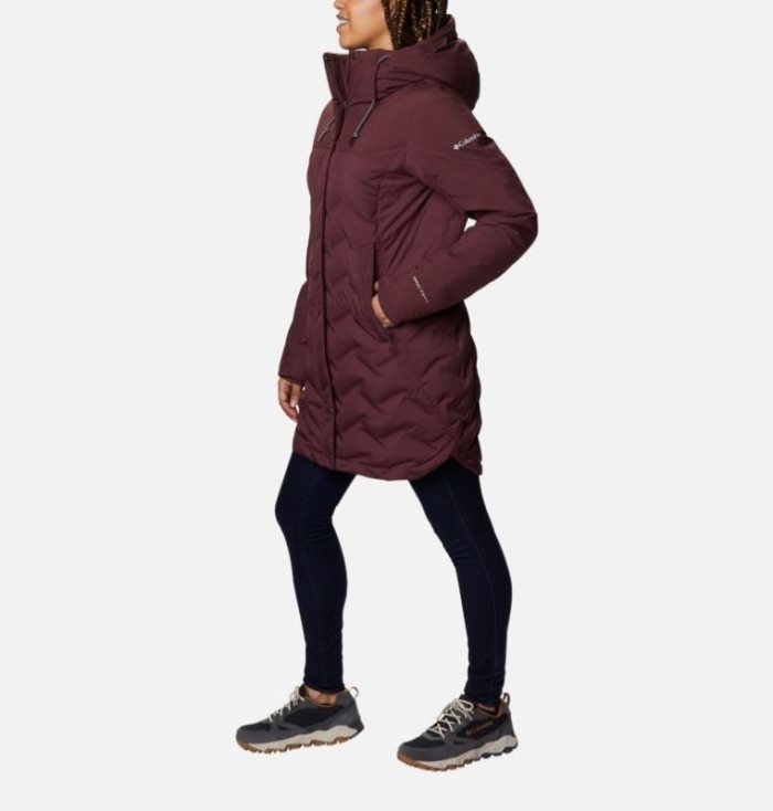 Jaqueta Columbia Mountain Croo™ Long Jaqueta Feminino Vermelhas Escuro Portugal | 175177-DEGG