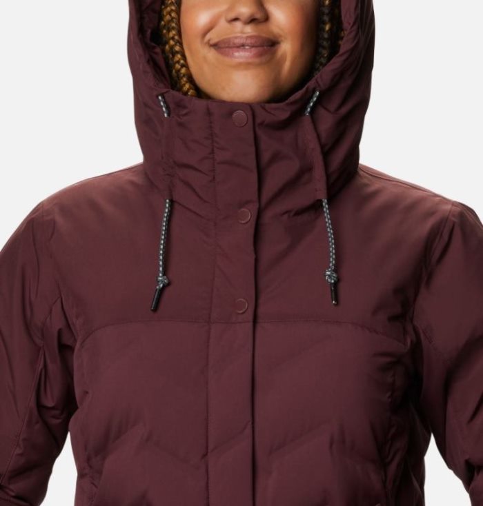 Jaqueta Columbia Mountain Croo™ Long Jaqueta Feminino Vermelhas Escuro Portugal | 175177-DEGG