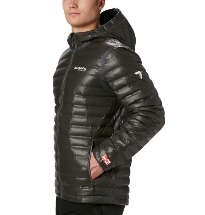 Jaqueta Columbia OutDry™ Ex Gold Encapuzado Down Casaco Puffer Masculino Pretas Portugal | 145110-03PD